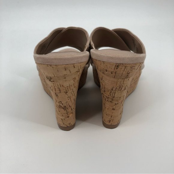 Charles David Cream Synthetic Wedges | High Heel Open Toe - Picture 5 of 7